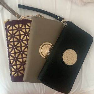 3 Checkbook size Wallets bundle
